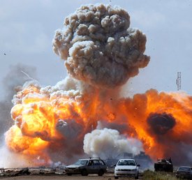 Dozens of civilians have been killed in NATO airstrikes